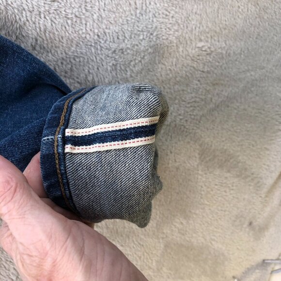 Uniqlo Women's Jeans Size 3 Salvage Kaihara Denim Slim Straight Low Rise - Picture 12 of 16